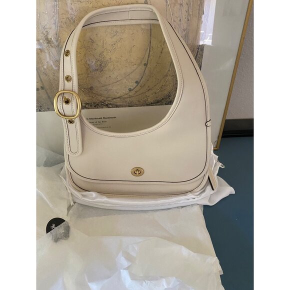 NWT Coach Cashin Carry Crescent Shoulder Bag Limited Edition Legacy Chalk - Picture 5 of 10